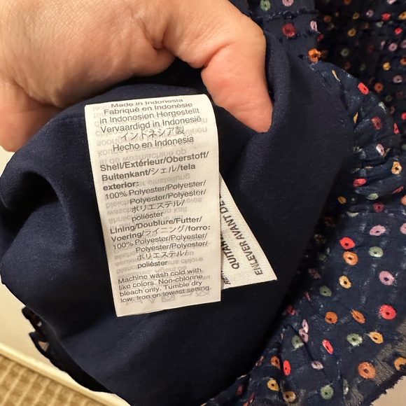 Madewell Navy Multi-Color Dot Dress - Picture 13 of 13